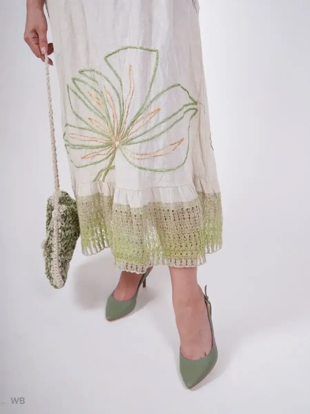 Платье летнее лен хлопок