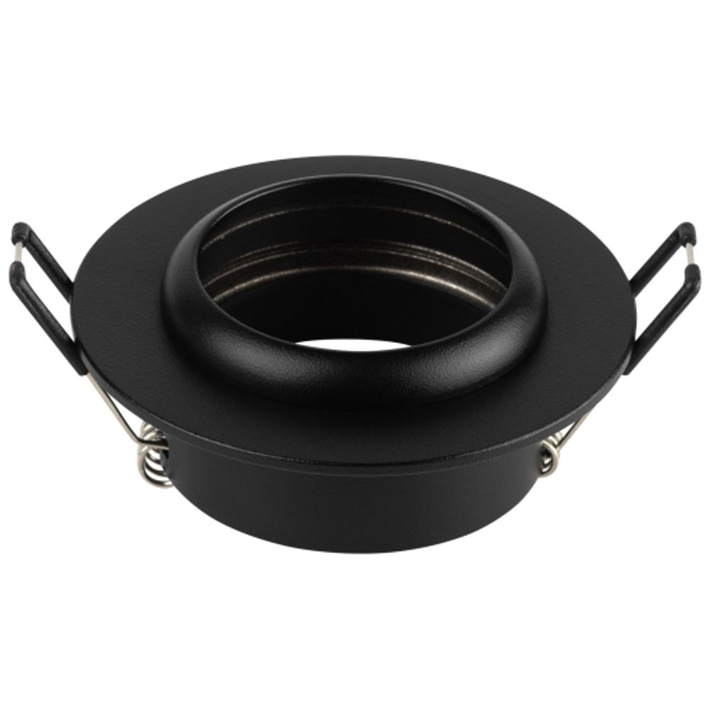 Светильник встраиваемый алюминиевый ЭРА KL109 BK под лампу MR16 GU5.3 черный матовый