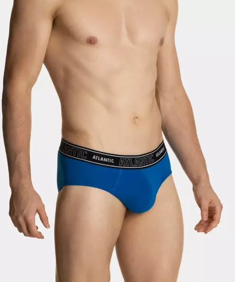Мужские трусы слипы спорт Magic Pocket Atlantic MP-1569, голубые