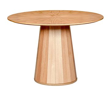 Стол L (110) / мдф + шпон дуба- лучи/ опора бук