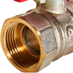 Кран шаровой полнопроходной ROMMER - 1" (ВР/НР, PN40, ручка-бабочка)