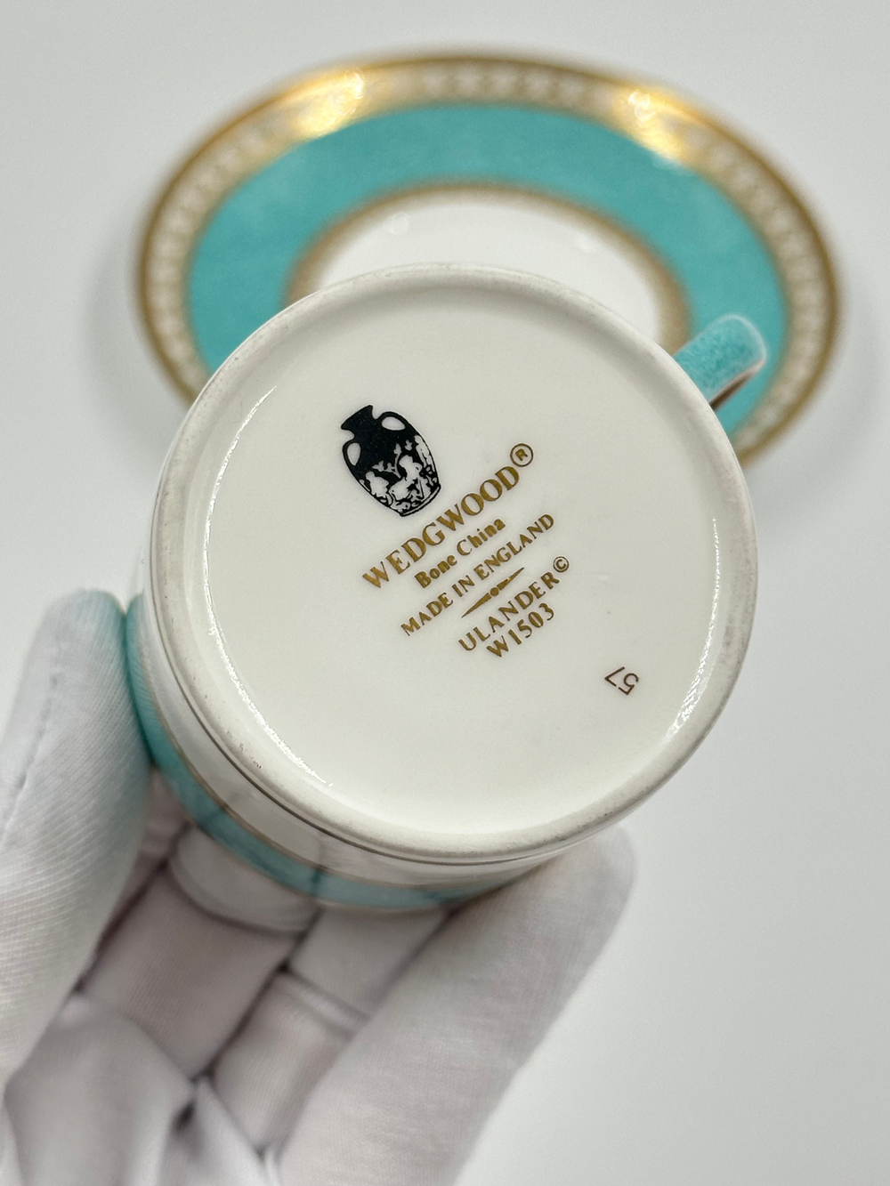 Кофейная пара Wedgwood «Ulander Powder Turquoise»