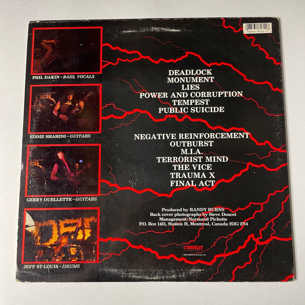 Винтажная виниловая пластинка LP D.B.C. Dead Brain Cells (USA 1987)