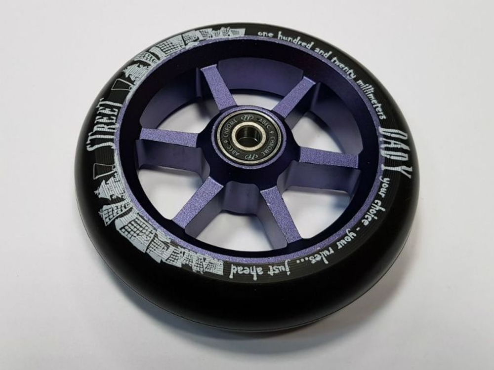 Колесо для самоката X-Treme 120*30мм 6STStreet Dady, violet