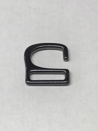 Крючки для босоножек 15 мм, темный никель