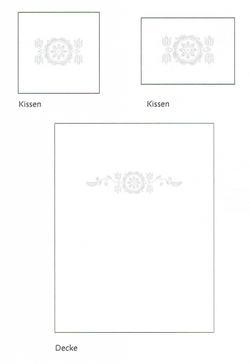 Наволочка 40х40 Christian Fischbacher Luxury Nights Crystal 352 Швейцария схема