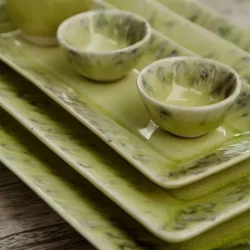 Тарелка 17.5х34см Costa Nova Madeira зеленая