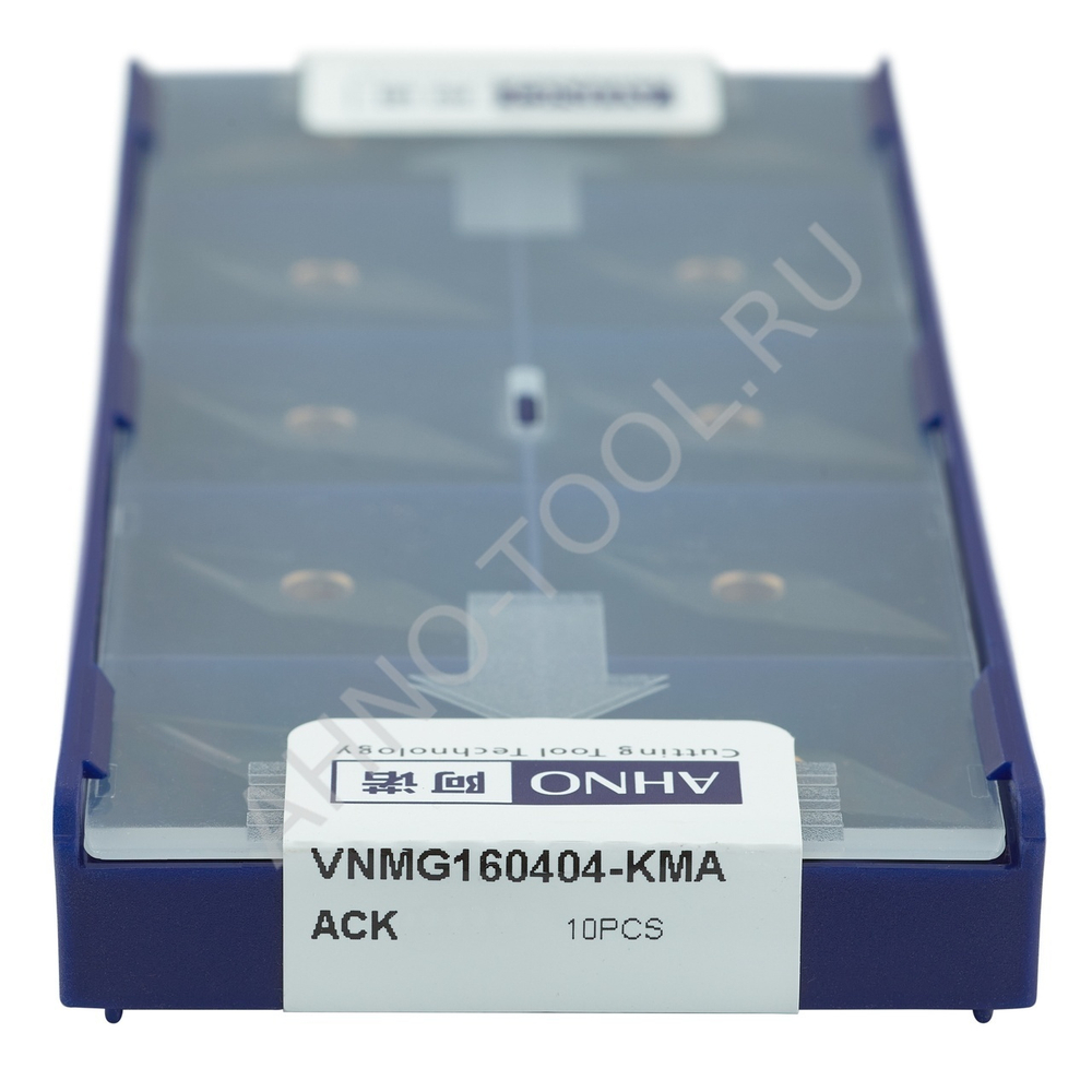 Пластина твердосплавная ISO VNMG160404-KMA ACK20E AHNO по чугуну, получистовая