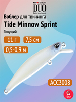 Воблер DUO Tide Minnow Sprint 75 S, CPA3512 Inakko Lime Chart