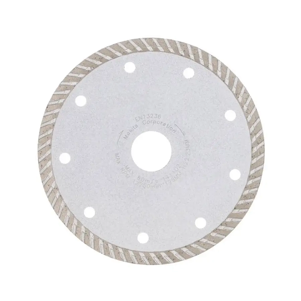 Алмазный диск сплошной рифлёный по граниту Turbo 125x22,23 Makita B-28058