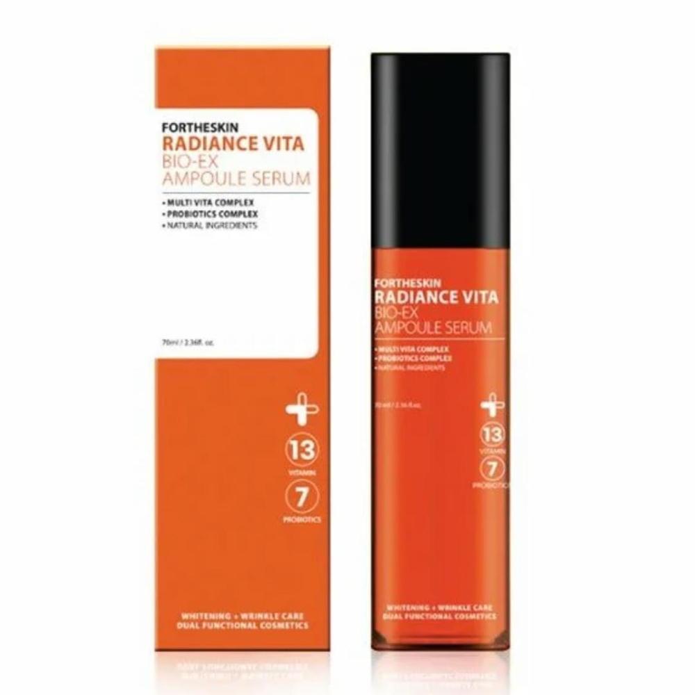 [Fortheskin] Radiance Vita Bio-Ex Ampoule Serum - Сыворотка для лица лифтинг витаминная, 70 мл