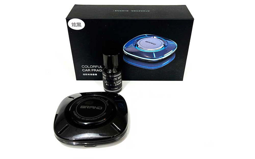 Ароматизатор-игрушка -на торпеду- BRAVO (tupe-c RGB) - YC-06BL черный