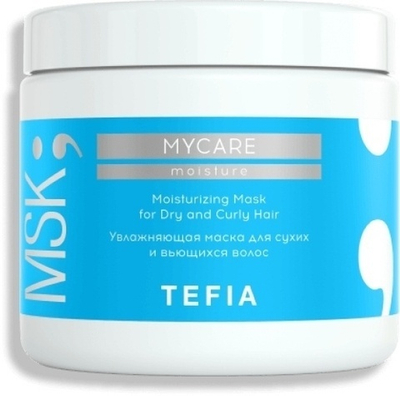 Tefia Увлажняющая маска для сухих и вьющихся волос, 500 мл