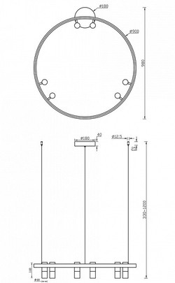 Подвесной светильник Maytoni Satellite MOD102PL-L42B