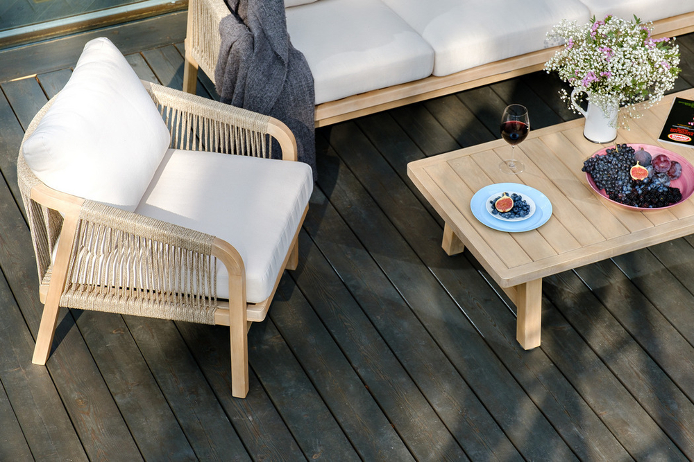 Диван из акации RIMINI 3-х местный