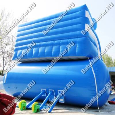 Большой надувной батут-горка "Волна - 2" 10*6*5 м