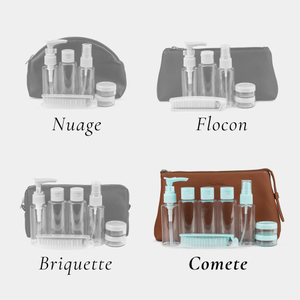 Косметичка Comete из кожи теленка, цвета карамель