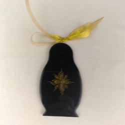 Сувенир Матрешка "Санкт-Петербург" с росписью Палех в подарочном футляре