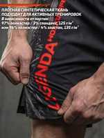 Шорты спортивные тренировочные LEGENDA Рать 2 Варяг черный