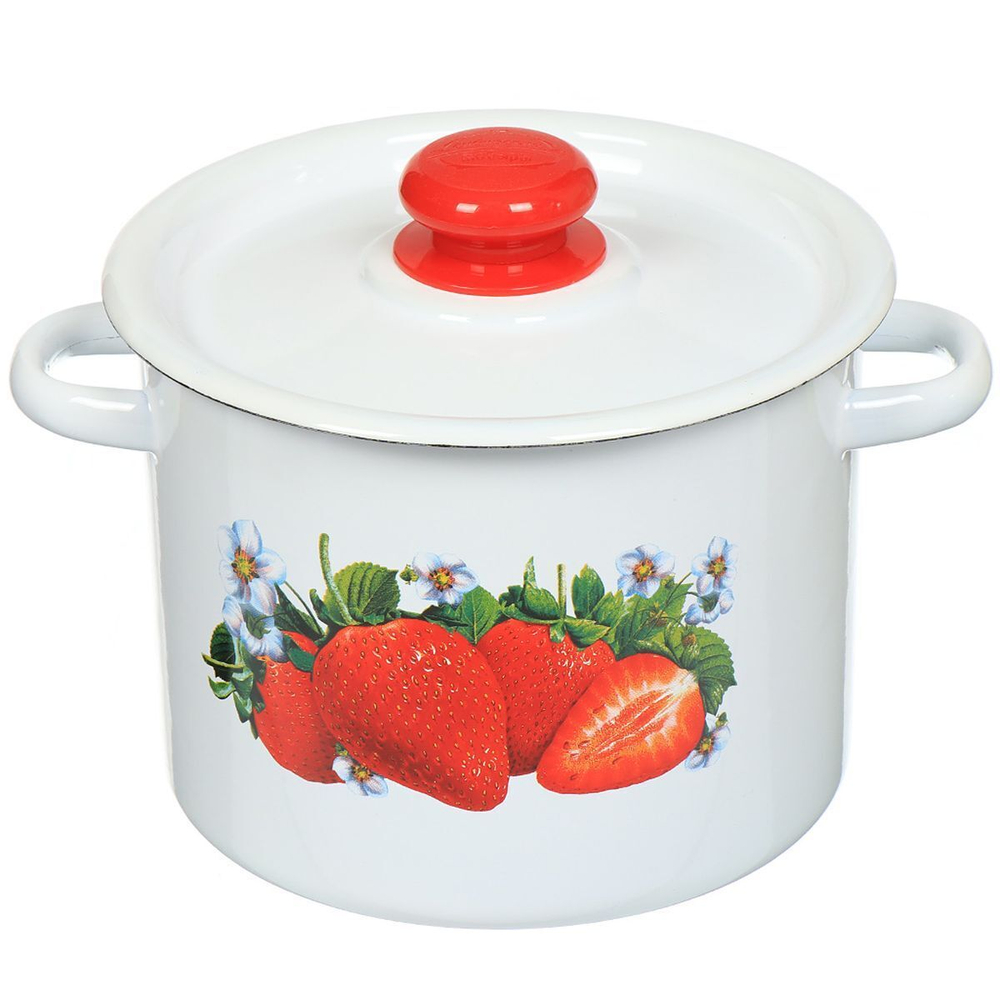 Кастрюля сталь, эмал, 3.5 л, с крыш, Сиб товары, С1612/.3*67/3/.78/П/3П/.3*78/.П*79/*59, в асс, инду