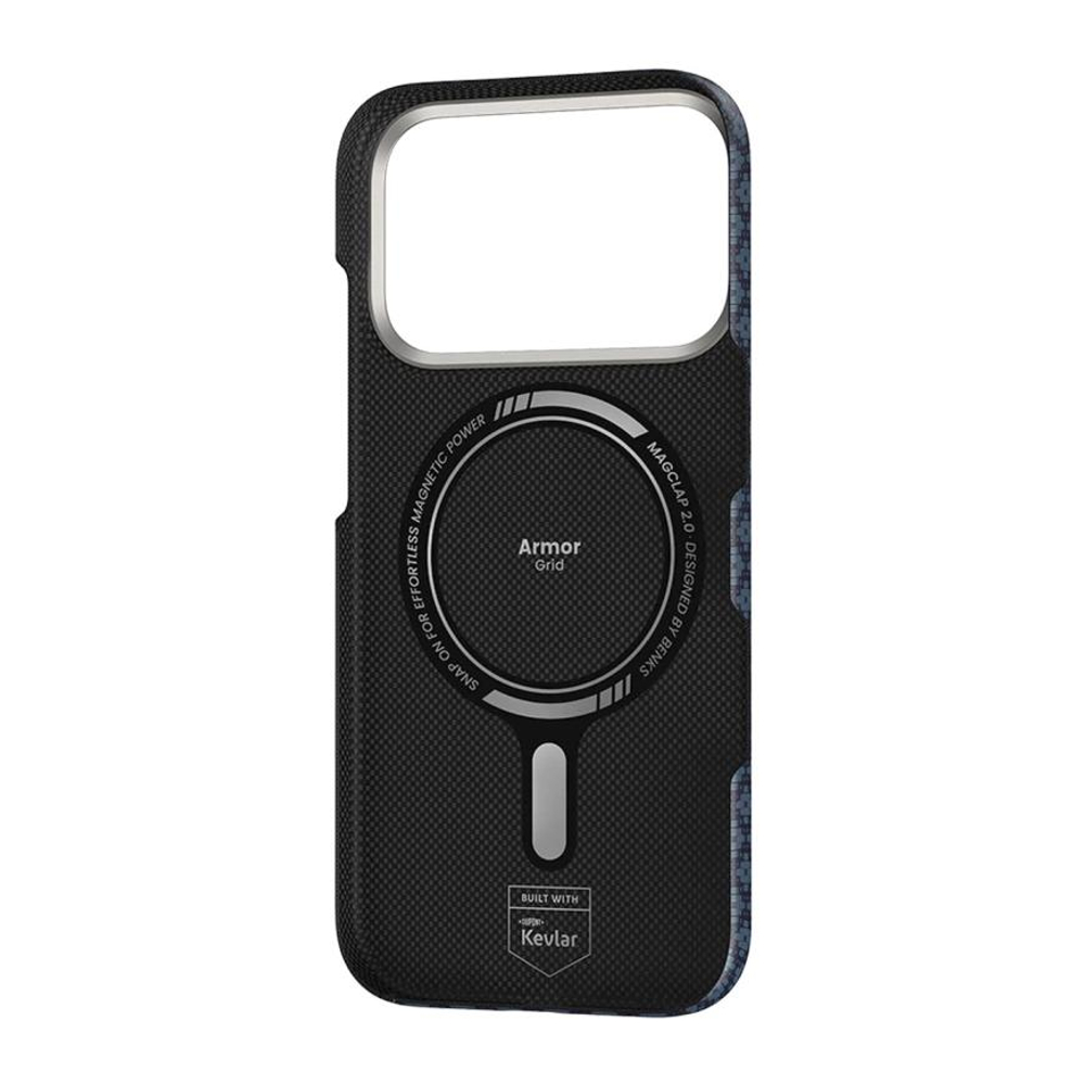 Кевларовый чехол MagSafe Benks ArmorAir ArmorGrid для iPhone 17 Pro Ультратонкий чехол из арамидного волокна DuPont Kevlar с сенсорной накладкой для Контроллера камеры