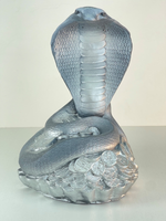 Копилка из гипса 25*20см «Кобра на монетах» (серебро)