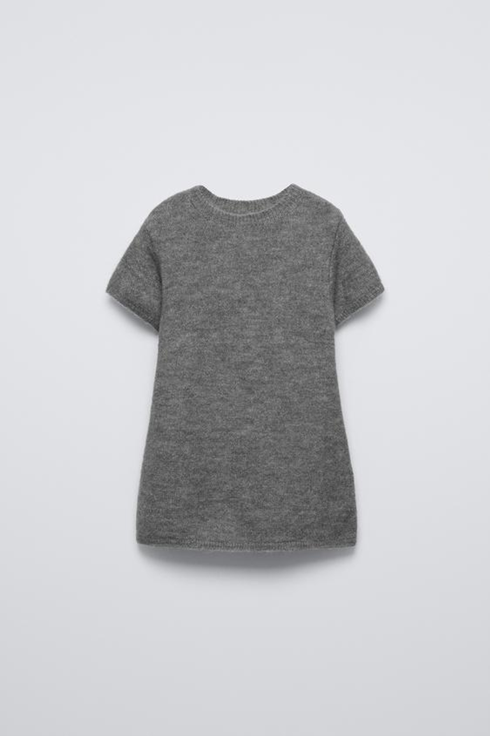 ZARA ПЛАТЬЕ ИЗ 100% ШЕРСТИ, СЕРЫЙ