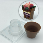 Форма пластиковая цветочный горшок для пирожных