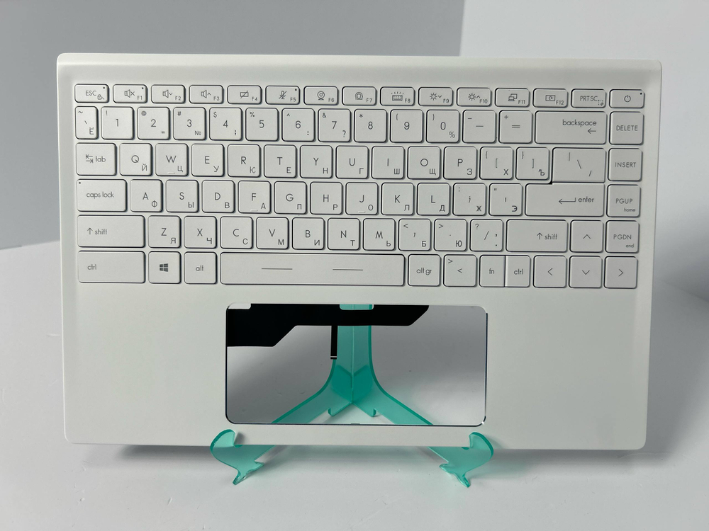 Верхняя панель с клавиатурой (топкейс) для ноутбука MSI Prestige 14 A11/белая (957-14C411E-C15)