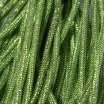 Стразовый шнур, зеленые кристаллы, 4мм