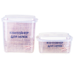 Контейнер для муки прозрачный 5 л с мерной ложкой 180 мл М1183