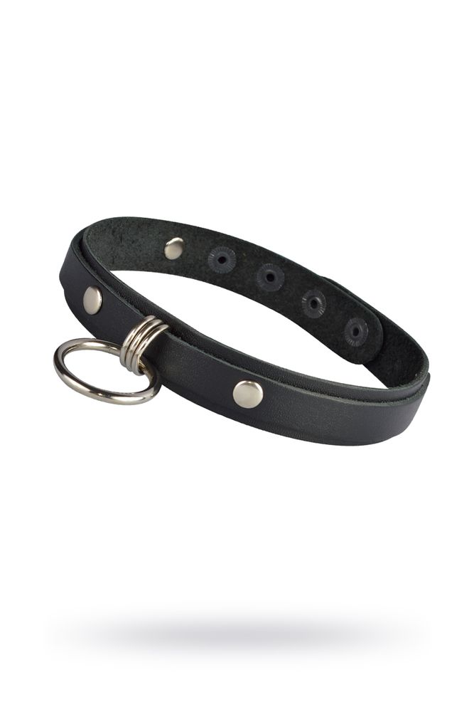 Чокер sitabella двойной с кольцом чёрный