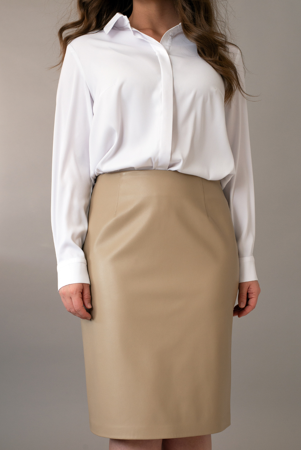 Юбка женская 1328ЛПБ, бежевый #196Беж011328ЛПБ