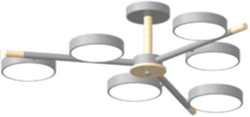 Потолочный светодиодный светильник LED4U L3208-800 GR