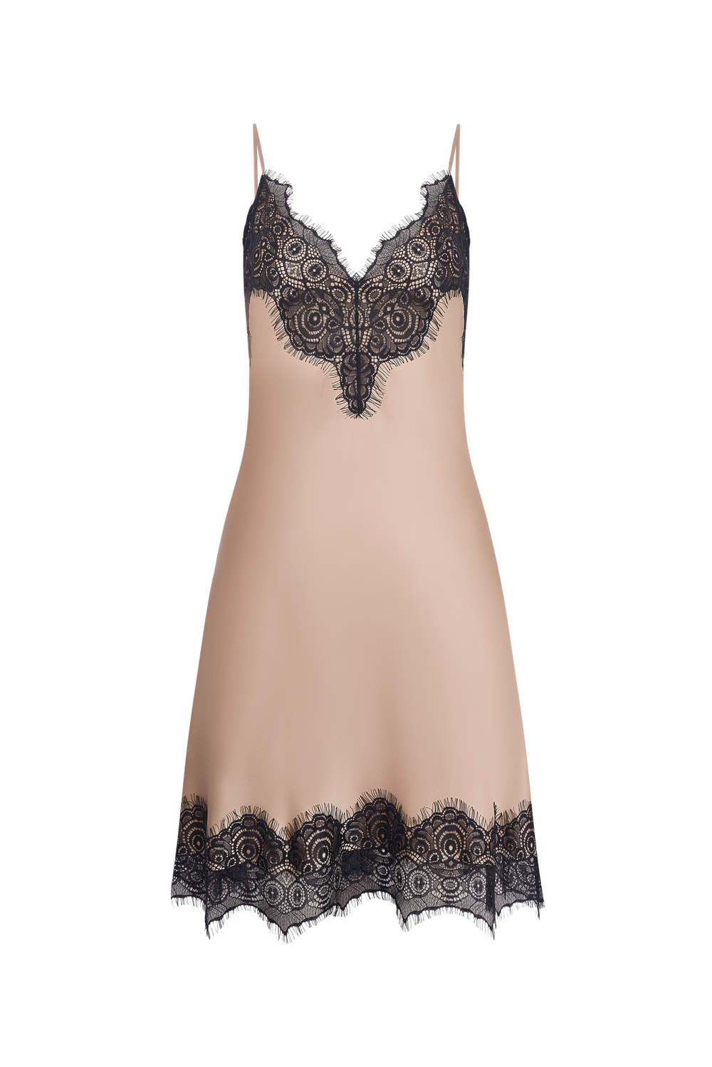 Платье-комбинация (Полночь в Париже), бежевое