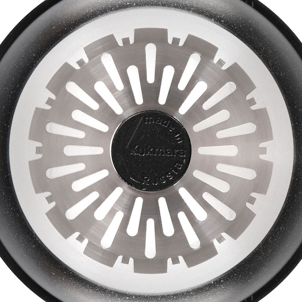 Кастрюля алюминий, антиприг, 3 л, с крыш, индукц, Kukmara, Темный мрамор, кмти32а, индукц