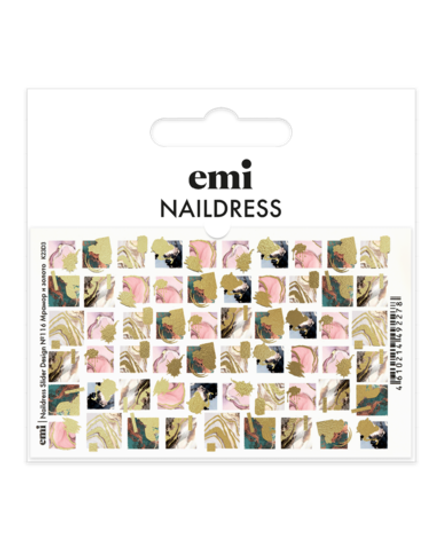 Naildress Slider Design №116 Мрамор и золото