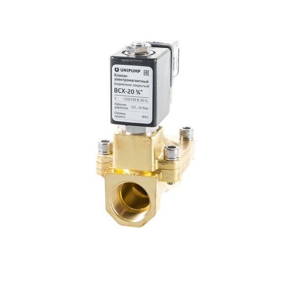 Клапан электромагнитный UNIPUMP BCX20 3/4 НЗ 29613