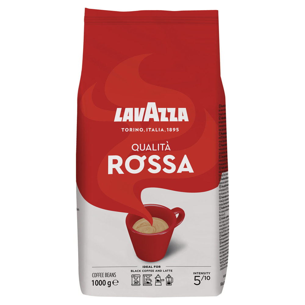 Кофе в зернах LAVAZZA «Qualita Rossa» 1 кг, ИТАЛИЯ, RETAIL