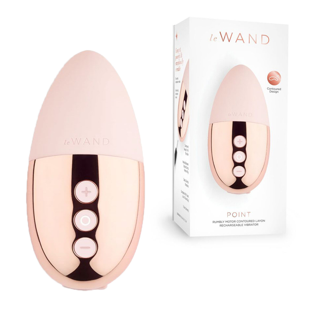 Утяжеленный премиум-вибратор Le Wand Point розовое золото
