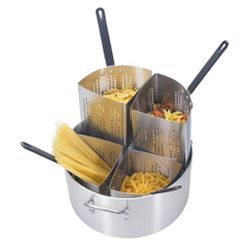 Кастрюля 18 л 36*18 см для пасты алюм. с 4-мя нерж. стрейнерами P.L. Proff Cuisine