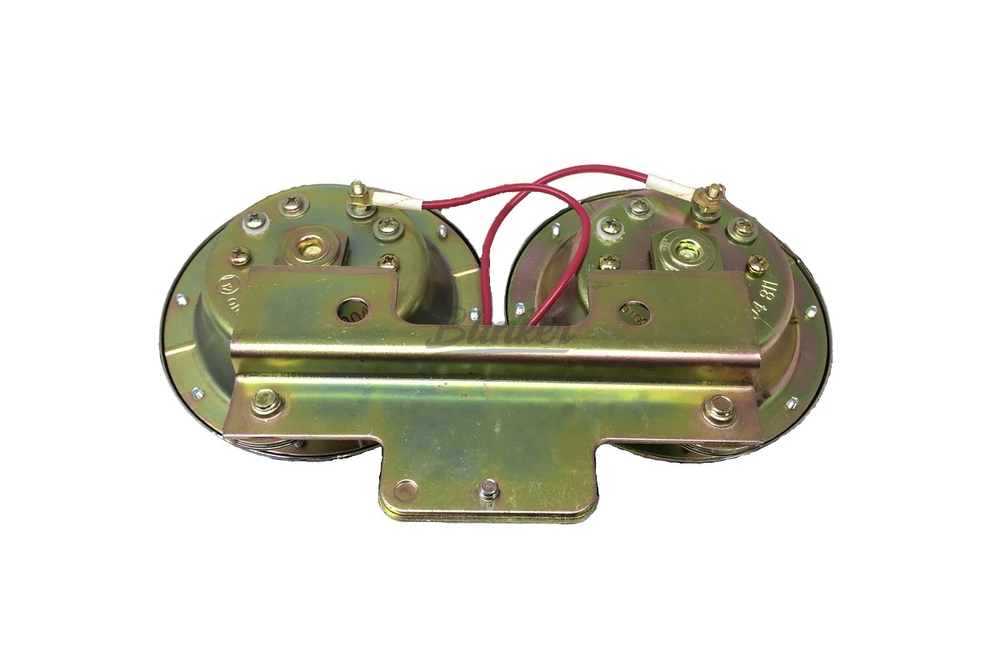 Сигнал звуковой электрический WD-1052C хром (реле+кронштейн) 430Hz/320Hz 12V