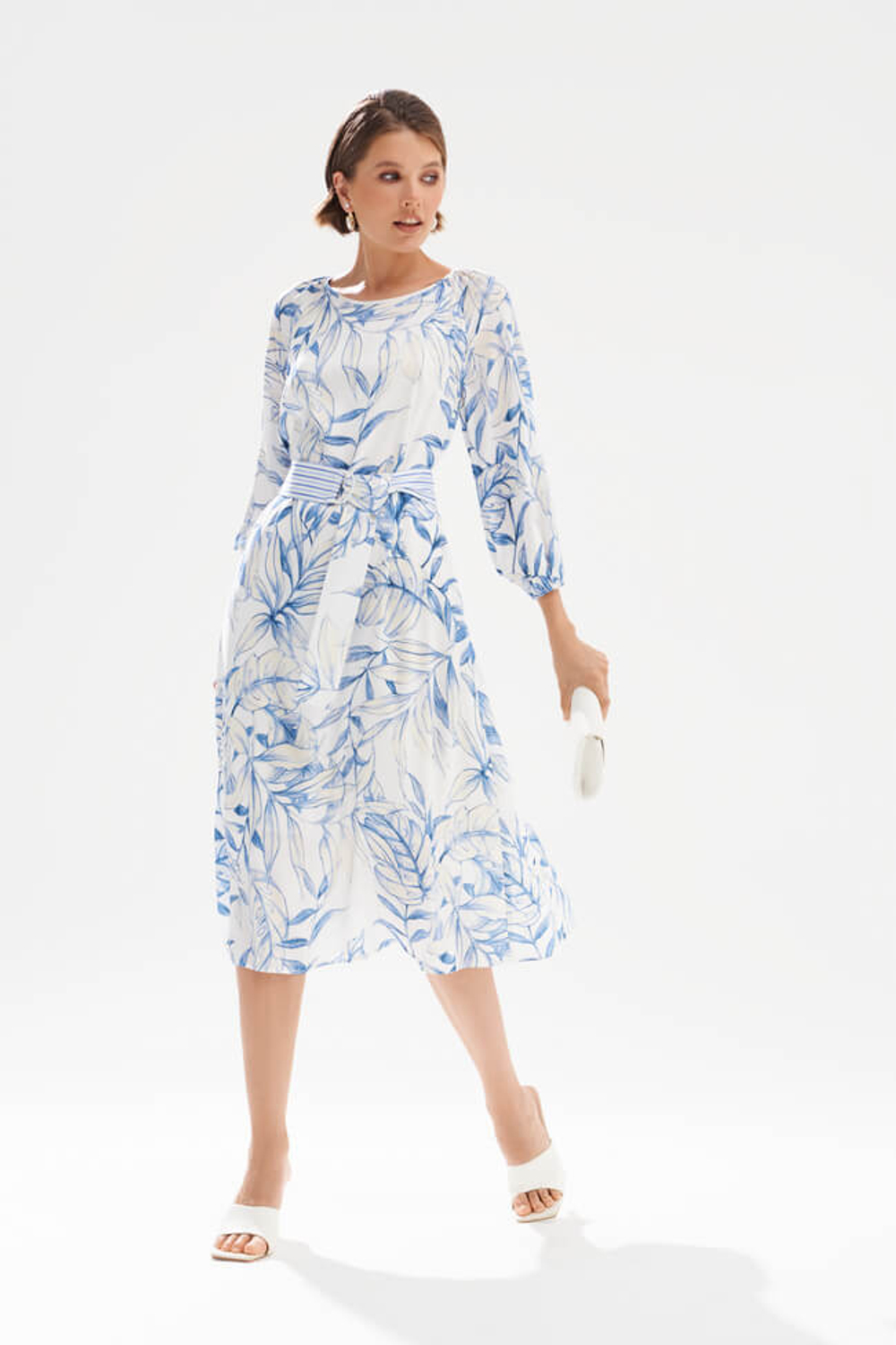 51768 Платье женское (синий принт)