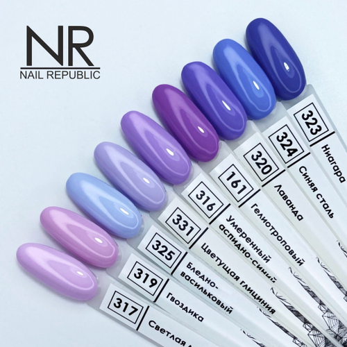 Nail Republic Гель-лак 324 Синяя сталь, 10 мл