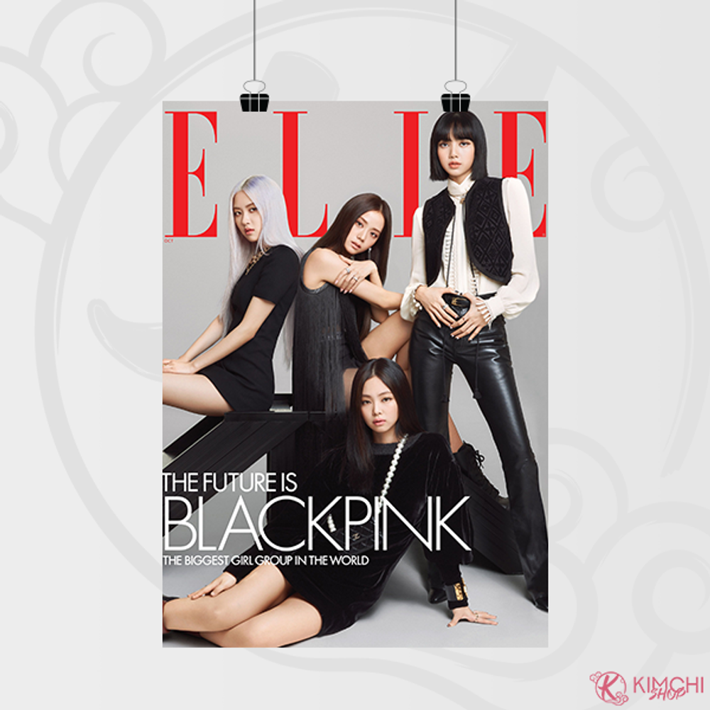 Постер А4 - BLACKPINK - Elle 2020