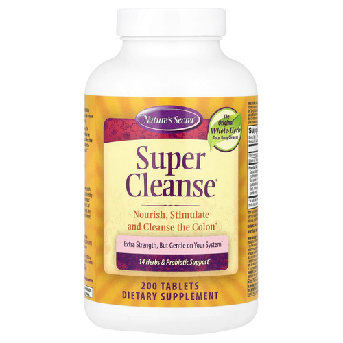 Nature's Secret, Super Cleanse®, 200 таблеток
