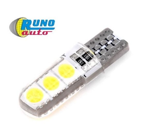 Светодиод габаритный T10-5050-6SMD-PCB-SILICAGEL Transparent