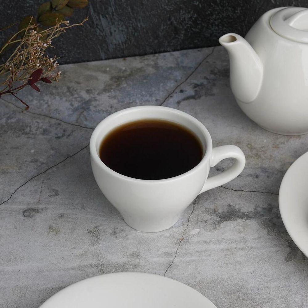 Чайная пара 200 мл белая d 8,5 см h7,2 см фарфор P.L. Proff Cuisine [4]