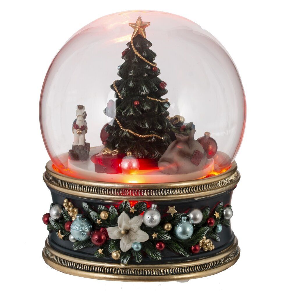 GAEM Фигурка декоративная "Рождество" в стекл шаре (муз, движ, ААх3,н/п), L11 W11 H14 см