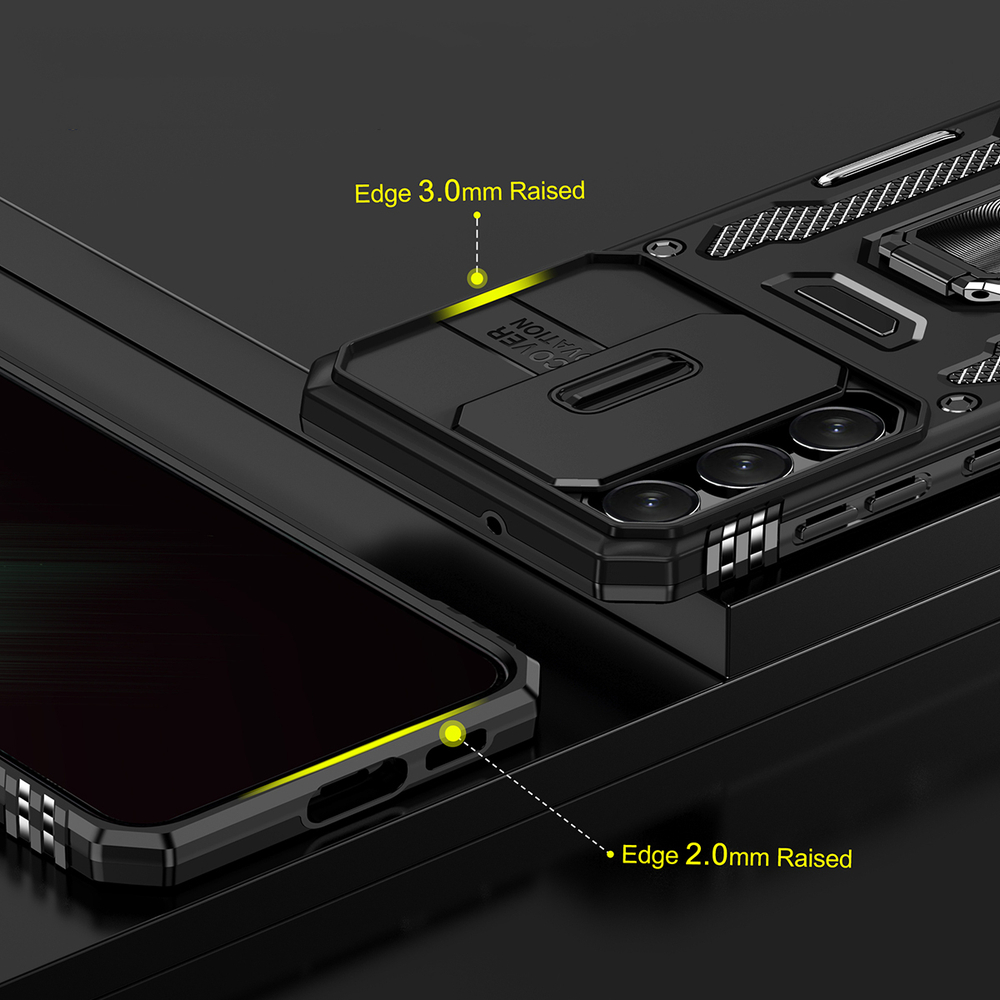 Чехол Safe Case с кольцом и защитой камеры для Samsung Galaxy S25